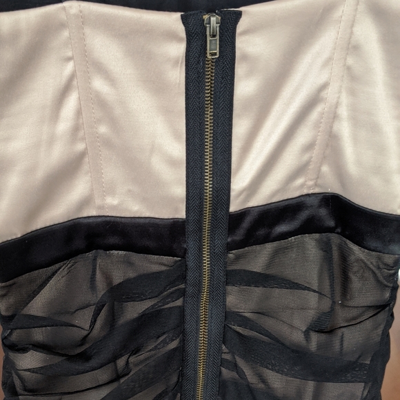 Sexy Celebrity Inspired Corset Mesh Cocktail Dress - Picture 7 of 8